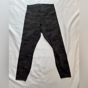 lululemon athletica Black Camo Leggings